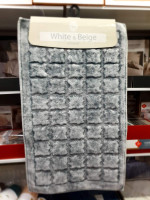 Набор ковриков из 2-х штук White Beige 50x60 см + 60x100 см, модель 8