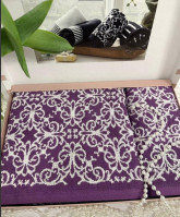 Набор полотенец Tivolyo Home Casablanca фиолетовые из 2-х штук 50x100 см+ 75x150 см
