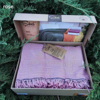 Муслиновое покрывало Sikel Izgi rose 210x240 см