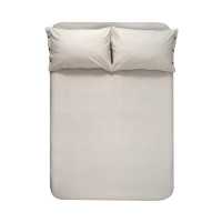 Простынь с наволочками Lotus Home Washed Cotton Kahve-bej 260х280 см