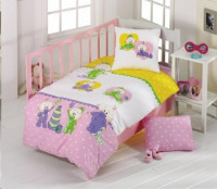 Детское постельное белье Kristal Bebis V01 розовый