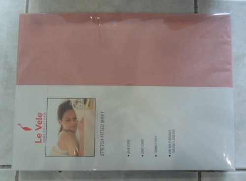 Простынь Le Vele Dark Pink 90-110х200+25 см трикотажная