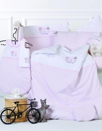 Набор Karaca Home Cats розовый для малышей, 13 предметов