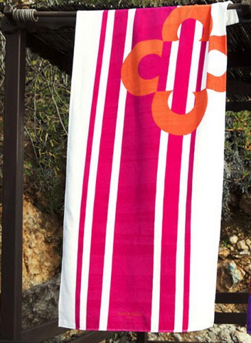 Пляжное полотенце Marie Claire Belem красное 75х150 см