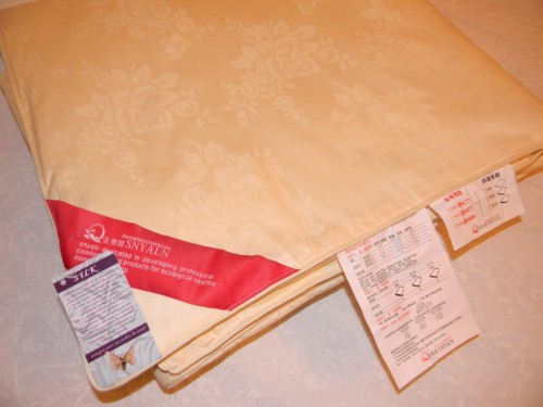 Одеяло GoldenTex шелковое OD-462-2 молочное 150х200 см