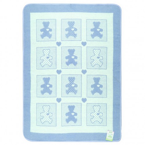 Одеяло Vladi детское Барни голубое 100x140 см