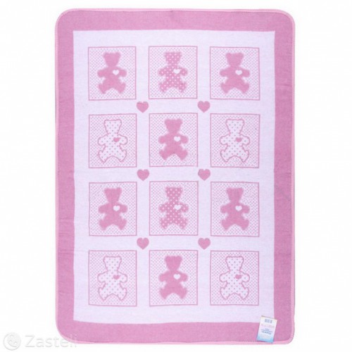 Одеяло Vladi детское Барни розовое 100x140 см