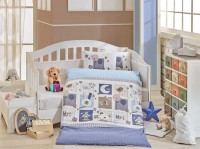 Hobby Poplin Sweet Home голубой для новорожденных