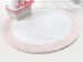 Коврик для ванной Irya Tully beyaz-pembe розовый 90x90 см