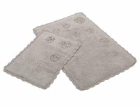 Набор ковриков для ванной Irya Blossoms bej бежевый 60x90 см + 40x60 см