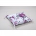 Подушка на стул Lotus Fiona с завязками лиловый 45x45x5 см