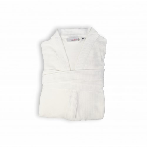 Халат Home Line вафельный трикотажный белый кимоно размер XL