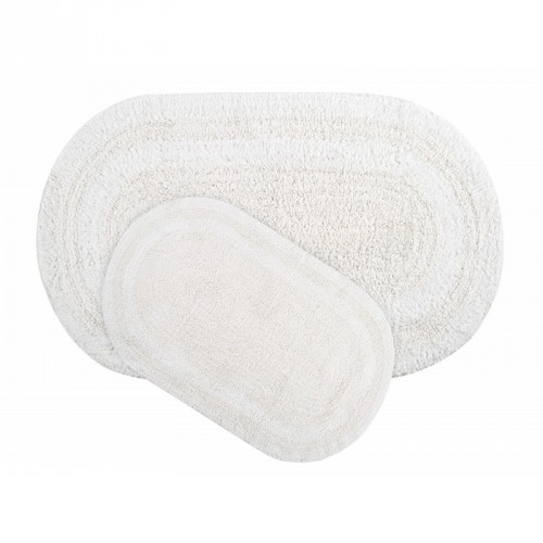 Набор ковриков для ванной Irya Havana beyaz белый  70x120 см + 50x80 см