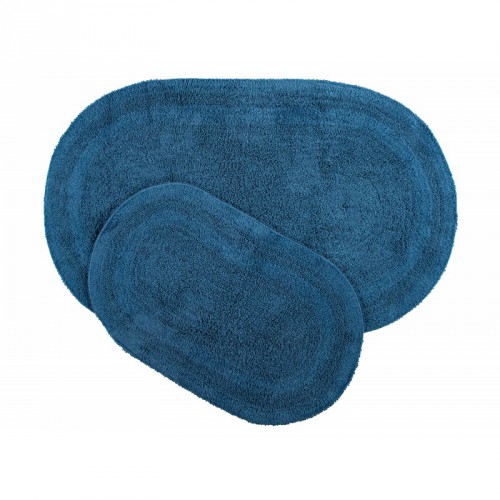 Набор ковриков для ванной Irya Havana civit mavi голубой 70x120 см + 50x80 см