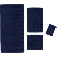Полотенце Cawoe Textil Noblesse Uni 1001 - 133 navy 30х50 см