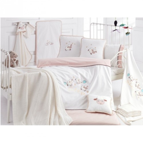 Комплект в детскую кроватку Irya Sleep кремовый (16 предметов)