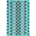 Полотенце Cawoe Textil Unique Karo 942-44 turkis 50х100 см