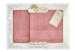 Набор полотенец Arya Arno розовый  50х90 см и 70х140 см