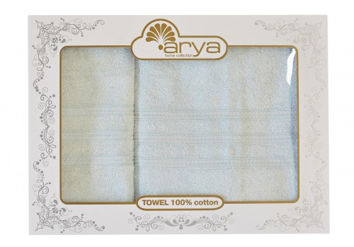 Набор полотенец Arya Alice мятный 50х90 см и 70х140 см