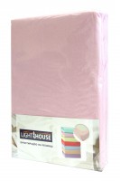 Трикотажная простынь на резинке LightHouse темно-розовая 90х200 см