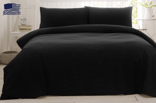 Простынь Boston textile Sateen Black 200х220 см