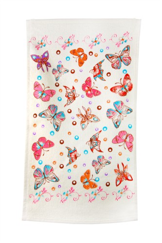 Кухонное полотенце IzziHome Бабочка цветная 30х50 см