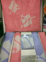 Набор бамбуковых полотенец из 6 шт.(розовые,голубые)