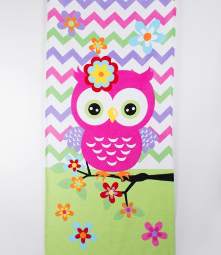 Пляжное полотенце Vende Little Owl велюр 75x150 см