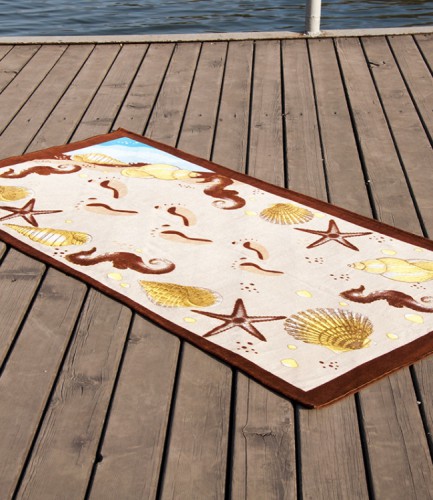 Пляжное полотенце Vende Sea Shell велюр 75x150 см