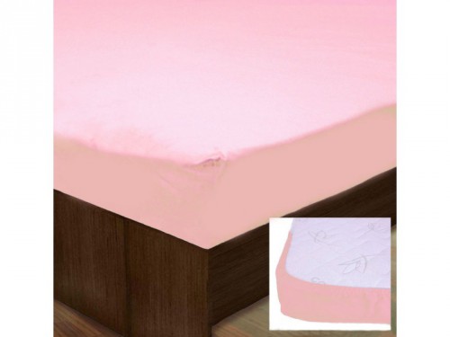 Простынь на резинке SoundSleep Pink 160x200+20 см