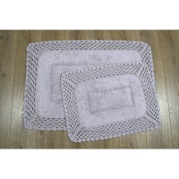 Набор ковриков для ванной Irya Lizz lila лиловый 80x120 см + 45x65 см