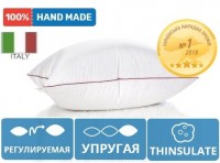 Подушка Mirson антиаллергенная DeLuxe HAND MADE Thinsulat 40х60 см №914 высокая