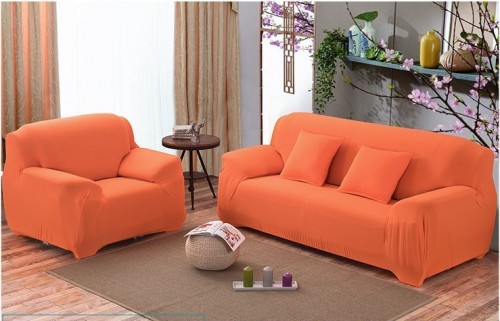 Чехол на трехместный диван HomyTex Оранжевый