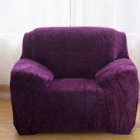 Чехол на кресло HomyTex замшевый Фиолетовый
