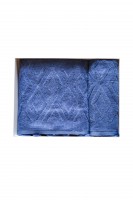 Набор полотенец Arya Duma голубой 50х90 см и 70х140 см