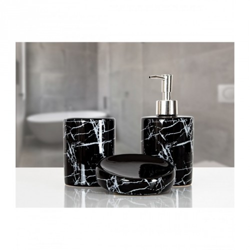 Комплект в ванную Irya Alena black черный (3 предмета)