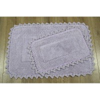 Набор ковриков для ванной Irya Carmela mor сиреневый 60x90 см + 40x60 см