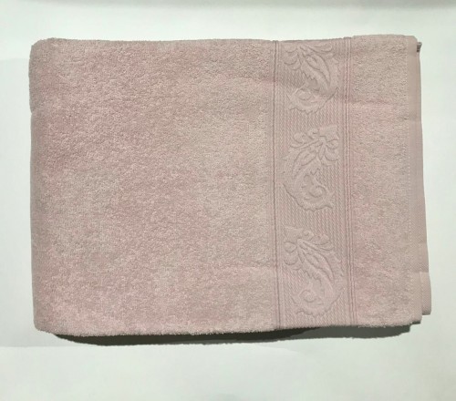 Махровая простынь - Пике Sikel Cotton розовый 200х220 см