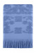 Полотенце махровое с бахромой Arya Isabel soft голубое 50х90 см
