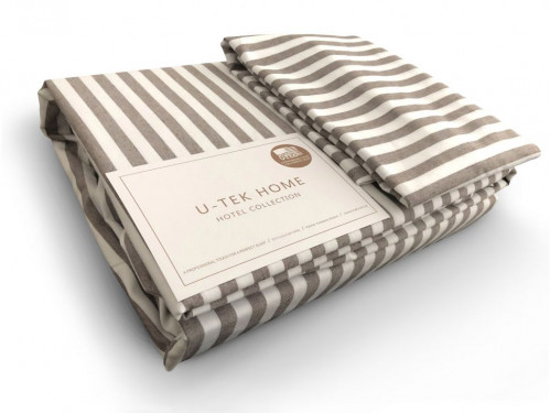Utek Hotel Collection  Cotton Stripe Cacao 30 двуспальный