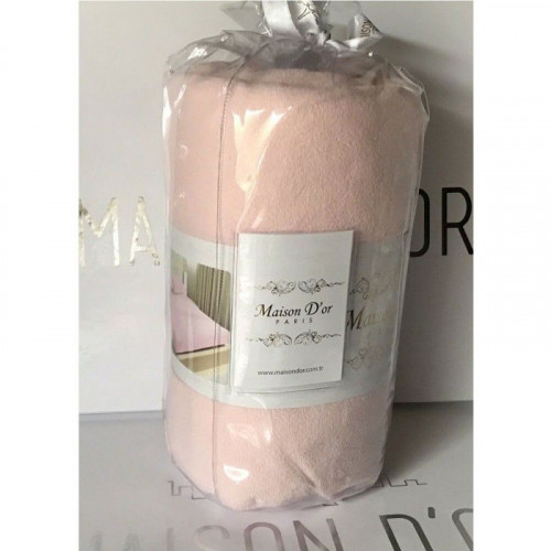Простынь махровая на резинке с наволочками Maison Dor pink 180х200 см