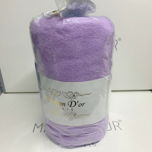 Простынь махровая на резинке с наволочками Maison Dor lilac 180х200 см