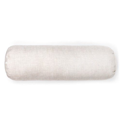 Наволочка на подушку- валик Lintex из смеси льна и хлопка 15х50 см