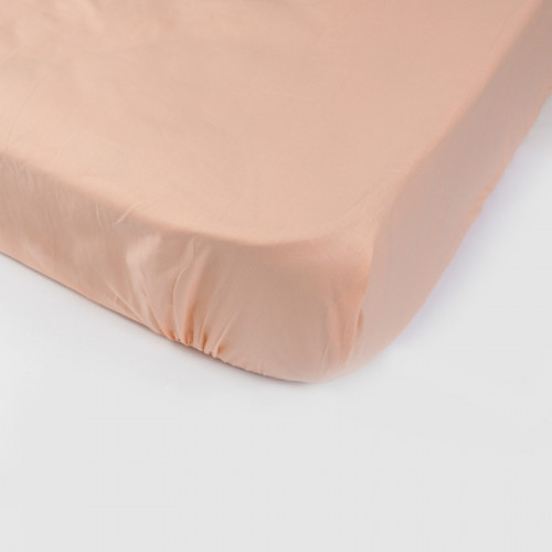 Простынь на резинке SoundSleep Peach персиковая 180x200+20 см