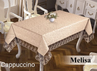 Скатерть жаккардовая прямоугольная 160х220 Maison Royale  Melisa Cappuccino