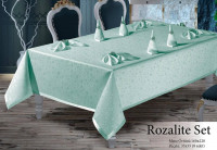 Скатерть прямоугольная Rozalite Set 160х220 +8 салфеток 35х35 Maison Royale