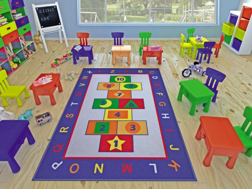 Коврик в детскую комнату Confetti Game Mavi 100x150 см