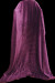 Плед из микрофибры Koloco 160x210 см полоска фиолетовый
