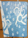 Плед - одеяло Zeron детское бело - голубое с обезьянкой 100x120 см