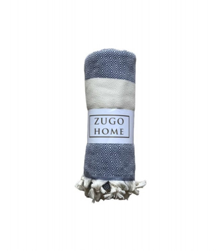 Покрывало пештемаль Zugo Home Cizgili 200x240 см синий